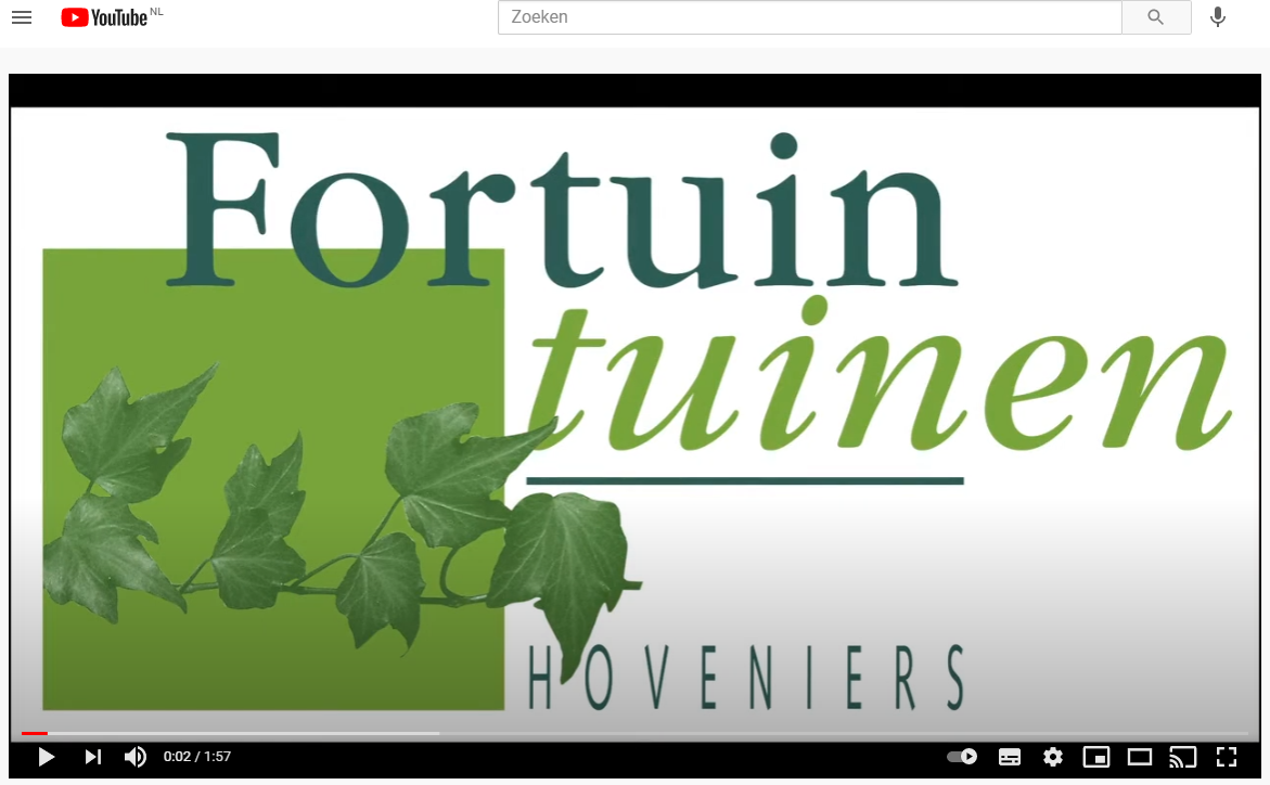 Youtube fortuin tuinen presentatie
